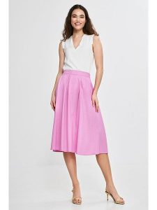 Nife Spódnica w kolorze jasnoróżowym rozmiar: 36. Różowe spódnice Nife, bez wzorów, midi. Za 147,56 zł.
