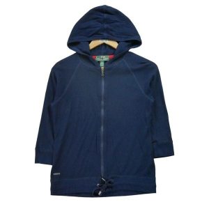 Second life - Damski sweter z pełnym zamkiem - Stan dobry. Niebieskie golfy Ralph Lauren, bez wzorów. Za 89,42 zł.