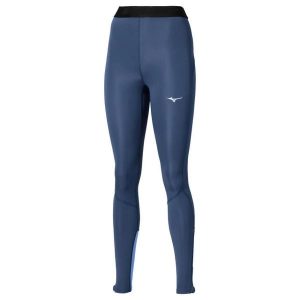 Damskie legginsy Mizuno Core Impulse. Niebieskie legginsy Mizuno, bez wzorów, z materiału. Za 261,25 zł.