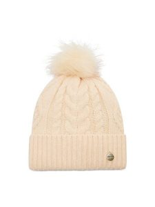 Guess Czapka AW9034 POL01 Beżowy. Brązowe czapki Guess, z aplikacjami, z materiału. Za 129,99 zł.
