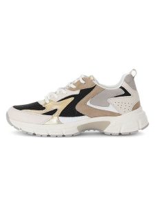 Gabor Sneakersy w kolorze złoto-kremowo-czarnym rozmiar: 40. Brązowe trampki Gabor, bez wzorów, z materiału, bez zapięcia. Za 234,95 zł.