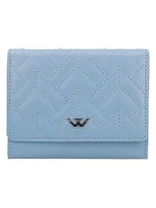 Wojas Skórzany portfel w kolorze błękitnym - 12,2 x 9,2 x 3 cm rozmiar: onesize. Niebieskie portfele Wojas, bez wzorów, z materiału. Za 127,99 zł.