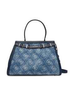 Guess Torebka Dovie HWDG99 09060 Niebieski. Niebieskie torebki klasyczne Guess, z aplikacjami, z materiału, bez dodatków. Za 699,99 zł.