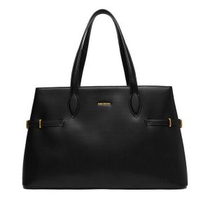 Torebka GINO ROSSI. Czarne shopper bag Gino Rossi, bez wzorów, bez dodatków. Za 279,99 zł.