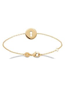 L'Atélier Précieux Pozłacana bransoletka z elementami ozdobnymi rozmiar: onesize. Żółte bransoletki l'Atelier precieux, pozłacane. Za 130,99 zł.