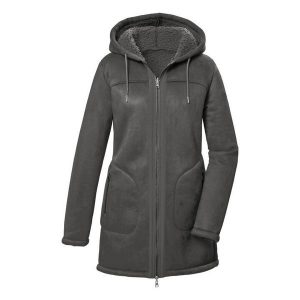 Parka damska z kapturem Killtec GW 63. Niebieskie kurtki KILLTEC, na zimę, bez wzorów, z kapturem. Za 513,95 zł.