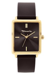 Tamaris Zegarek kwarcowy w kolorze złoto-ciemnobrązowym rozmiar: onesize. Brązowe, analogowe zegarki Tamaris. Za 130,99 zł.