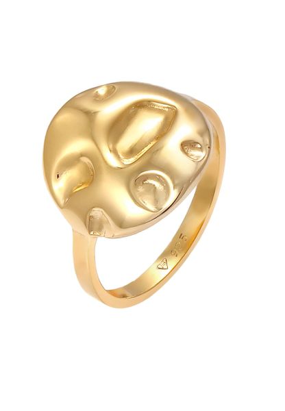 Elli Damski pierścionek okrągły Coin Geo Look, srebro: 925 Sterling Silver Pierścionki 1 ct. Szare pierścionki Elli, srebrne. Za 163,99 zł.