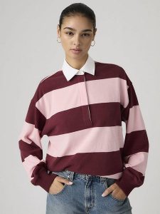 Levi's Bluza w kolorze jasnoróżowo-fioletowym rozmiar: XS. Różowe bluzy Levi's®, s, bez wzorów, z bawełny, bez kaptura. Za 134,45 zł.
