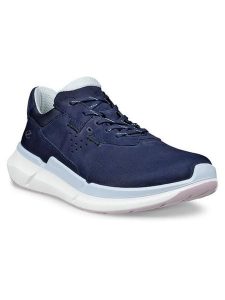 Ecco Skórzane sneakersy "Biom 2.2" w kolorze niebiesko-błękitnym rozmiar: 39. Niebieskie trampki ecco, bez wzorów, z nubiku, bez zapięcia. Za 383,03 zł.