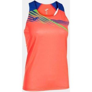 Ladies Joma Elite x Tank Top - Fluor Coral -Royal, rozmiar L. Czerwone topy JOMA, l, bez wzorów, bez kołnierzyka, bez ramiączek. Za 189,99 zł.