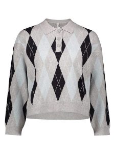 ONLY Sweter w kolorze szaro-czarnym rozmiar: M. Czarne swetry oversize ONLY, m, bez wzorów, z materiału, bez ramiączek. Za 104,99 zł.