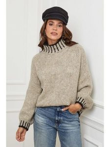 L'armoire de Suzette Golf w kolorze szarobrązowym rozmiar: 38/40. Brązowe golfy L'armoire de Suzette, l, bez wzorów, z wełny, bez ramiączek. Za 170,47 zł.