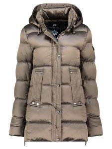 Geographical Norway Kurtka zimowa "Dolidia" w kolorze szarobrązowym rozmiar: XXL. Brązowe kurtki Geographical Norway, na zimę, xxl, bez wzorów, z puchu, bez kaptura. Za 214,19 zł.