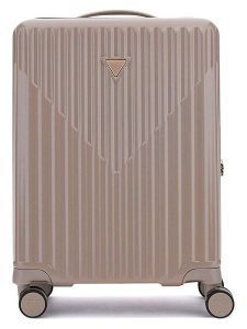 Guess Walizka w kolorze szarobrązowym - 32 x 53 x 22 cm rozmiar: onesize. Brązowe walizki Guess, z aplikacjami, z materiału. Za 764,31 zł.