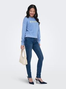 ONLY Bluza w kolorze błękitnym rozmiar: S. Niebieskie bluzy ONLY, s, bez wzorów, z bawełny, bez kaptura. Za 96,14 zł.