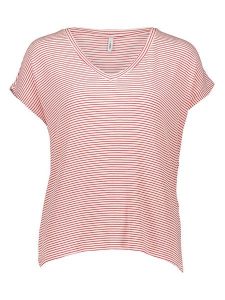 ONLY Koszulka w kolorze jasnoróżowym rozmiar: XS. Różowe bluzki ONLY, xs, bez wzorów, bez kołnierzyka, bez ramiączek. Za 43,78 zł.