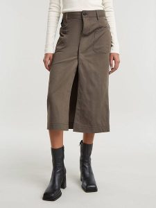 G-Star Spódnica w kolorze brązowym rozmiar: W32. Brązowe spódnice G-Star, bez wzorów, retro, midi. Za 193,24 zł.