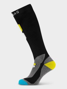 Skarpety narciarskie unisex Poederbaas Technical Bamboo Freeride 1 para. Czarne skarpetki POEDERBAAS, bez wzorów, z materiału. Za 156,02 zł.