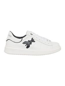 Patrizia Pepe Skórzane sneakersy w kolorze białym rozmiar: 35. Białe trampki Patrizia Pepe, bez wzorów, bez zapięcia. Za 250,35 zł.