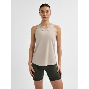 Damski tank top Hummel TE Tola. Czerwone topy Hummel, s, bez wzorów, sportowe, bez kołnierzyka, bez ramiączek. Za 111,00 zł.