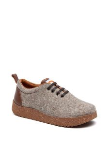 Comfortfusse Wełniane sneakersy w kolorze jasnobrązowym rozmiar: 41. Brązowe trampki Comfortfüße, bez wzorów, z materiału, bez zapięcia. Za 263,53 zł.