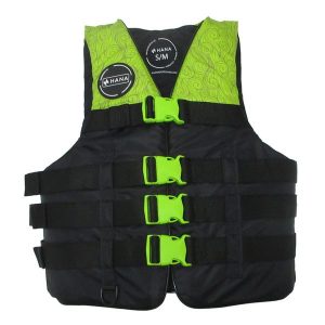 Kamizelka nylonowa zielona 50N. Czarne kamizelki HANA OUTDOORS, xl, bez wzorów, z nylonu, bez kołnierzyka, bez ramiączek, bez kaptura. Za 229,99 zł.