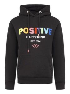 Zwillingsherz Bluza "Positive" w kolorze czarnym rozmiar: XXL. Czarne bluzy Zwillingsherz, xxl, bez wzorów, z kapturem. Za 171,28 zł.