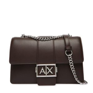 Torebka Armani Exchange. Brązowe torebki klasyczne Armani Exchange, bez wzorów, bez dodatków. Za 679,99 zł.