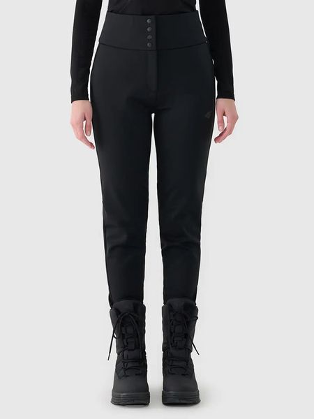 4F Spodnie funkcyjne w kolorze czarnym rozmiar: L. Czarne spodnie dresowe 4f, l, bez wzorów. Za 139,54 zł.