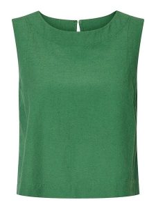 Pieces Top "Tera" w kolorze zielonym rozmiar: XL. Zielone topy Pieces, xl, bez wzorów, bez kołnierzyka, bez ramiączek. Za 65,54 zł.