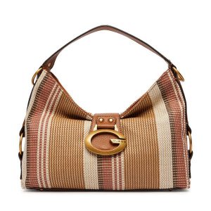 Torebka Guess. Brązowe torebki klasyczne Guess, z aplikacjami, bez dodatków. Za 679,99 zł.