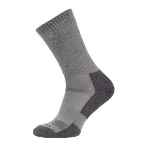 Skarpety Trekkingowe Na Giean Enhanced Medium Weight Crew Grey. Szare skarpetki NA GIEAN, bez wzorów, z wełny. Za 79,99 zł.