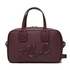 Torebka KARL LAGERFELD. Czerwone torebki klasyczne KARL LAGERFELD, bez wzorów, bez dodatków. Za 619,99 zł.