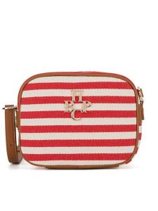 Beverly Hills Polo Club Torebka BHPC-C-018-07 Czerwony. Czerwone listonoszki Beverly Hills Polo Club, bez wzorów, z materiału, bez dodatków. Za 179,99 zł.