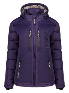 Geographical Norway Kurtka zimowa "Beachwood" w kolorze fioletowym rozmiar: S. Różowe kurtki Geographical Norway, na zimę, s, z aplikacjami, z puchu, bez kaptura. Za 269,75 zł.