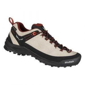 Buty trekkingowe damskie Salewa Wildfire Leather Gtx. Brązowe buty trekkingowe Salewa, z materiału, bez zapięcia. Za 767,00 zł.