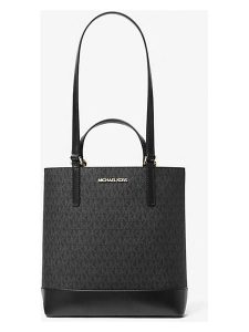 Michael Kors Skórzana torebka w kolorze czarnym - 30 x 27 x 9 cm rozmiar: onesize. Czarne torebki klasyczne Michael Kors, bez wzorów, z materiału, na ramię, bez dodatków. Za 696,20 zł.