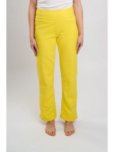 Marks & Spencer Spodnie w kolorze żółtym rozmiar: 34. Żółte spodnie z wysokim stanem Marks & Spencer, bez wzorów, z materiału, z podwyższonym stanem. Za 38,95 zł.