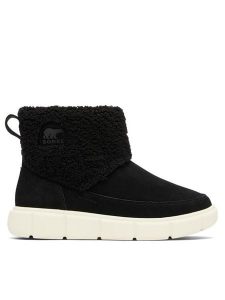 Sorel Śniegowce Explorer™ III Slip-On Cozy Wp 2079341010 Czarny. Czarne buty zimowe Sorel, z materiału, bez obcasa, bez zapięcia. Za 489,99 zł.