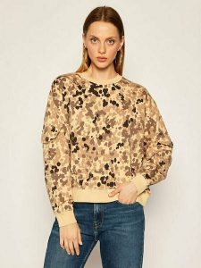 LEE POCKET SWEATSHIRT DAMSKA BLUZA BEZ KAPTURA BLEACHED SAND L53ZTXO. Bluzy Lee, l, bez wzorów, bez kaptura. Za 169,99 zł.