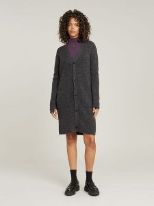 G-Star Kardigan w kolorze antracytowym rozmiar: XXS. Czarne kardigany G-Star, xxs, bez wzorów, z wełny, bez ramiączek. Za 200,13 zł.