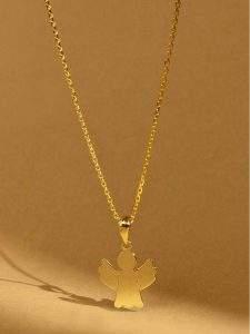 OR ÉCLAT Złota zawieszka "Petit ange" rozmiar: onesize. Żółte zawieszki OR ÉCLAT, złote. Za 396,88 zł.