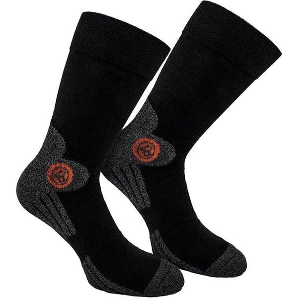 BRUBAKER Trek-Power skarpety trekkingowe 4 pary oddychające. Brązowe skarpetki X2, bez wzorów. Za 131,99 zł.