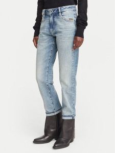 G-Star Raw Jeansy Loux D29953-E205 Niebieski jasny Boyfriend Fit. Niebieskie jeansy G-Star, bez wzorów, z bawełny. Za 469,99 zł.