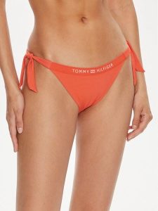 Tommy Hilfiger Dół od bikini UW0UW05260 Czerwony. Czerwone bikini TOMMY HILFIGER, bez wzorów, z syntetyku. Za 219,99 zł.