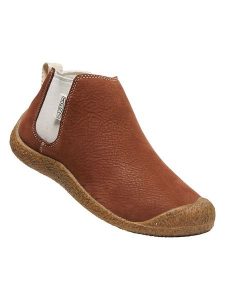 Keen Skórzane sztyblety "Mosey" w kolorze jasnobrązowym rozmiar: 37,5. Brązowe botki Keen, bez wzorów, bez zapięcia. Za 196,42 zł.