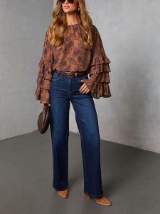 LA Angels Bluzka w kolorze jasnobrązowym rozmiar: S. Brązowe bluzki LA Angels, s, bez wzorów, bez kołnierzyka, bez ramiączek. Za 165,99 zł.