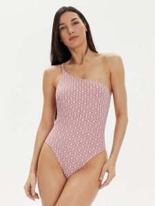 Tommy Hilfiger Strój kąpielowy UW0UW05312 Beżowy. Czerwone stroje jednoczęściowe TOMMY HILFIGER, bez wzorów, z syntetyku. Za 229,00 zł.