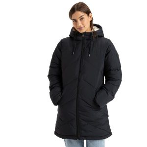 Dla Kobiety BETTER WEATHER Czarny. Brązowe kurtki Roxy, m, bez wzorów, z materiału, z kapturem. Za 599,99 zł.